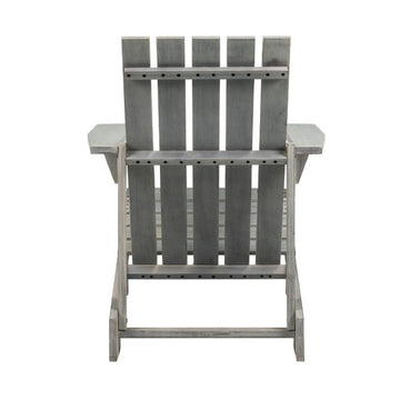 Irving Outdoor Patio Modern Acacia Wood Adirondack Chair - JONATHAN Y